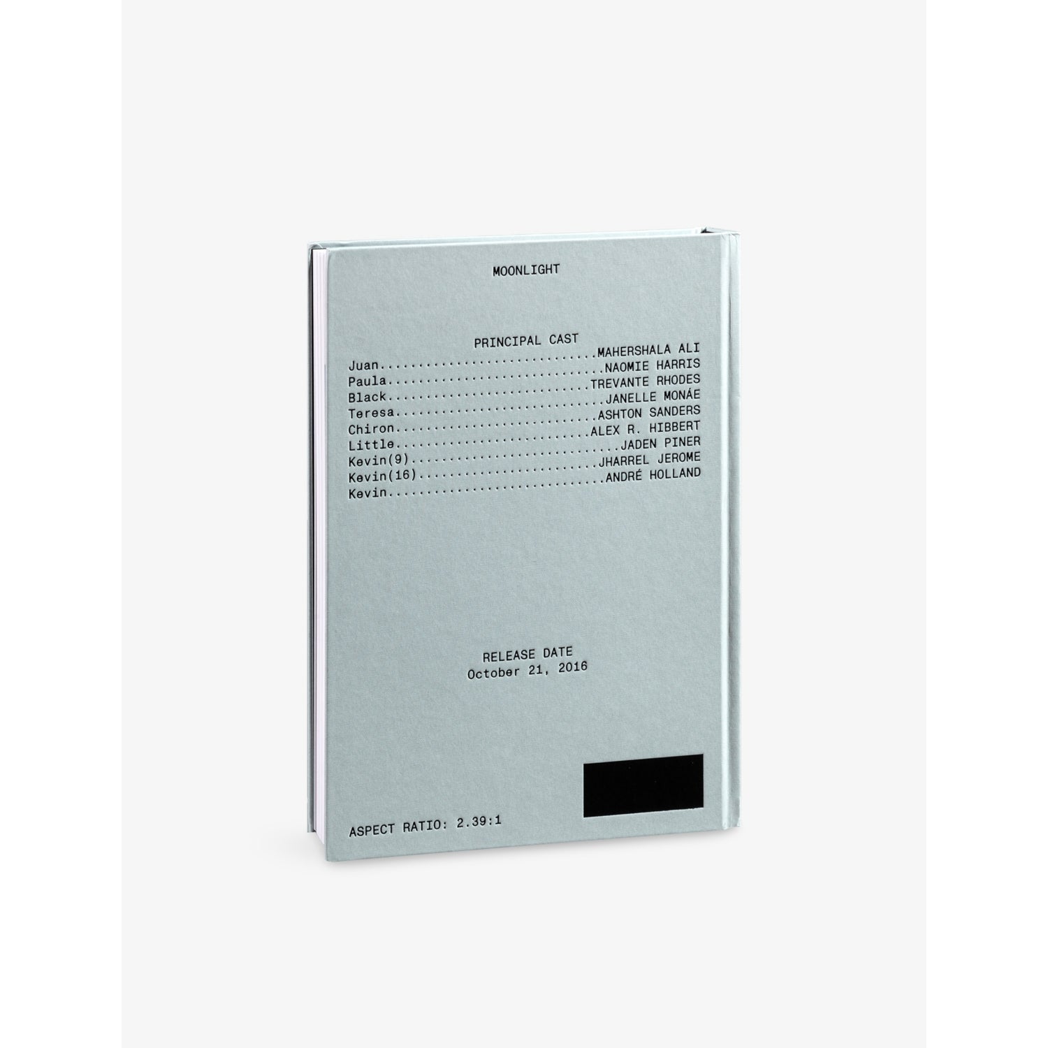 Mack Books Moonlight Screenplay hardback book 224 pages, imported from the UK