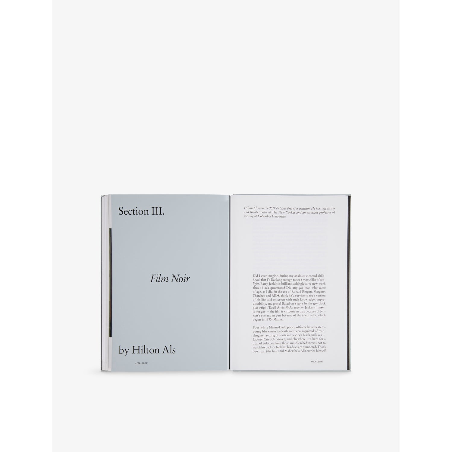 Mack Books Moonlight Screenplay hardback book 224 pages, imported from the UK