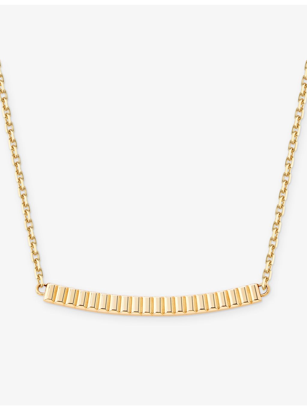 Boucheron Quatre Grosgrain 18ct yellow gold pendant necklace 45cm (British brand)
