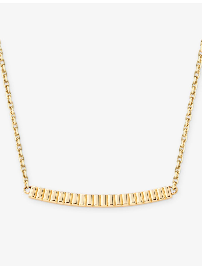 Boucheron Quatre Grosgrain 18ct yellow gold pendant necklace 45cm (British brand)