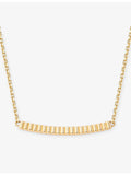 Boucheron Quatre Grosgrain 18ct yellow gold pendant necklace 45cm (British brand)