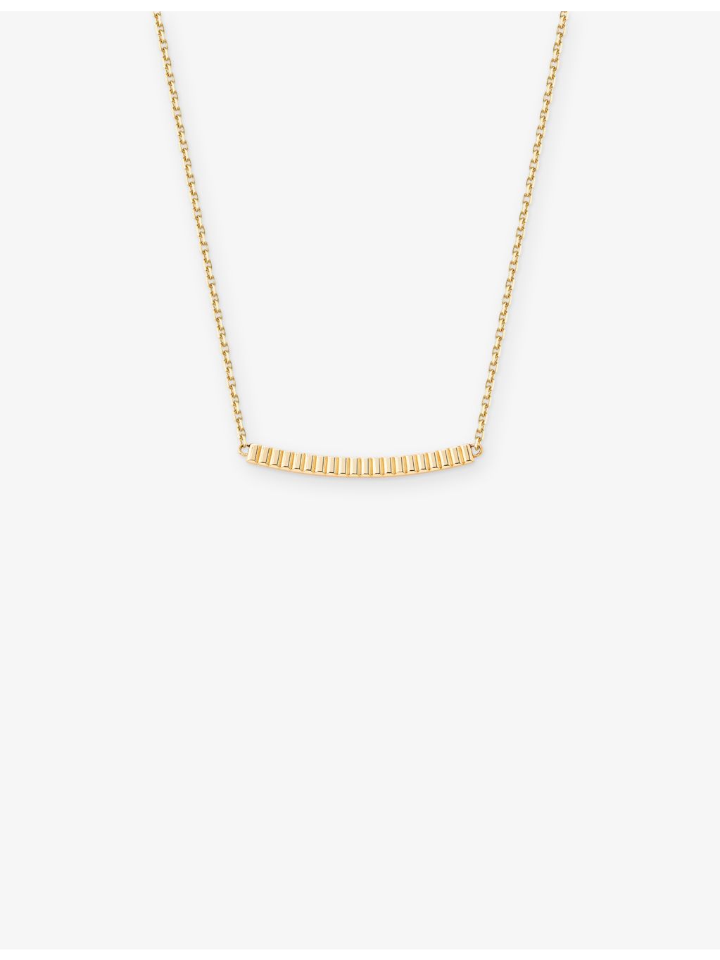 Boucheron Quatre Grosgrain 18ct yellow gold pendant necklace 45cm (British brand)