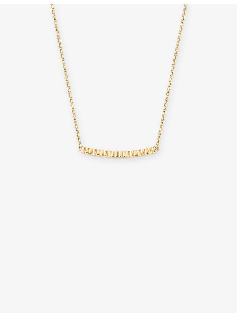 Boucheron Quatre Grosgrain 18ct yellow gold pendant necklace 45cm (British brand)
