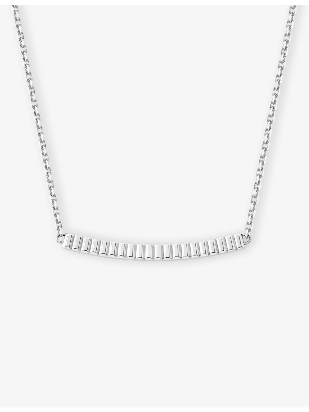 Boucheron Quatre Grosgrain 18ct white gold pendant necklace 45cm - British product