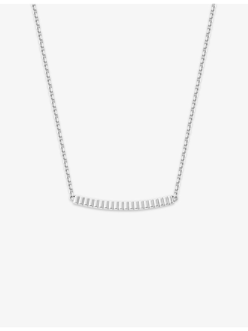 Boucheron Quatre Grosgrain 18ct white gold pendant necklace 45cm - British product