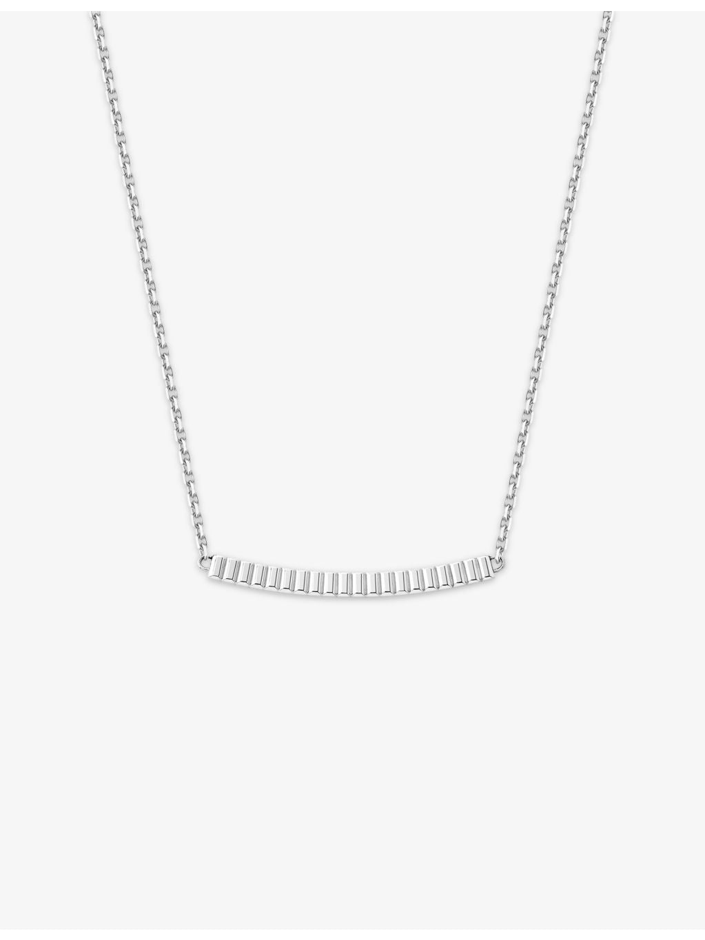 Boucheron Quatre Grosgrain 18ct white gold pendant necklace 45cm - British product
