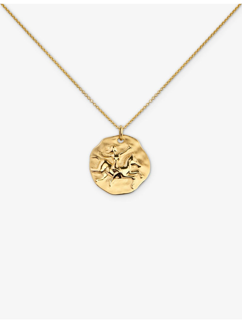 Monica Vinader Sagittarius zodiac pendant necklace (British brand)