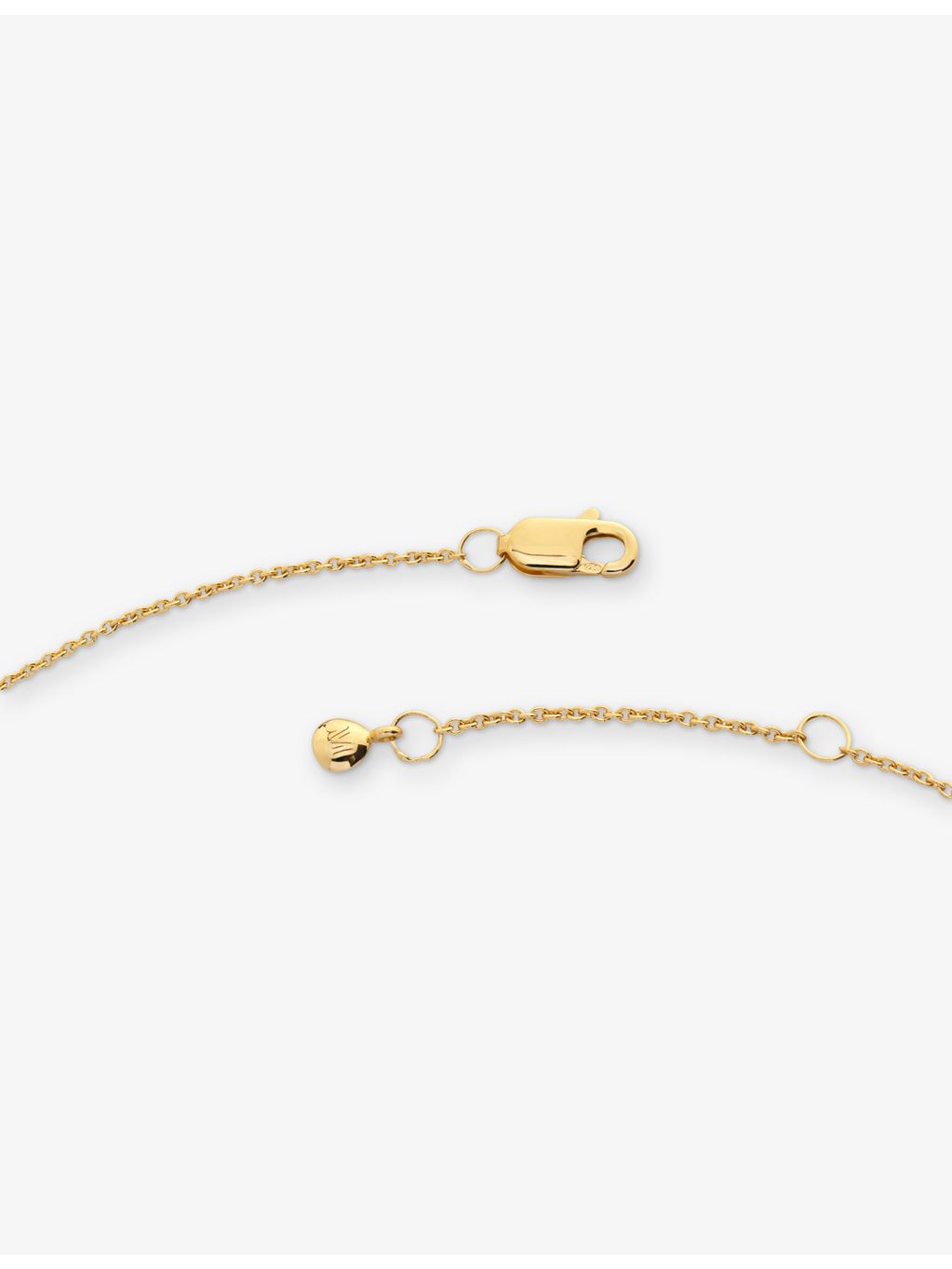 Monica Vinader Leo Zodiac pendant 18ct yellow gold vermeil 2.2cm, UK version