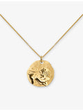 Monica Vinader Leo Zodiac pendant 18ct yellow gold vermeil 2.2cm, UK version