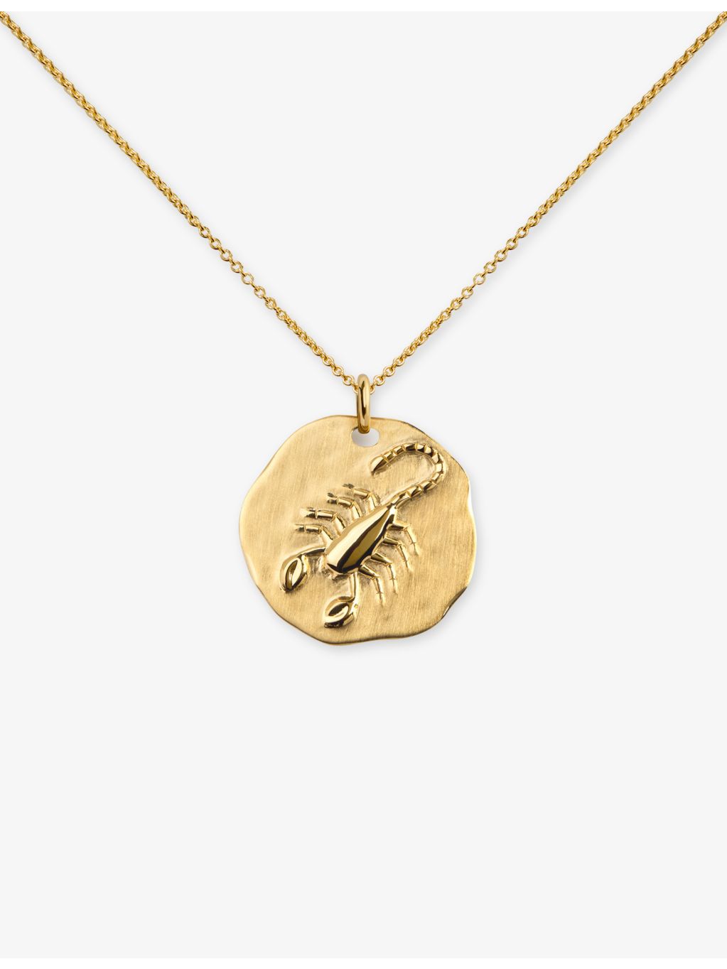 Monica Vinader pendant necklace Scorpio zodiac 18ct gold vermeil 41-46cm - British product