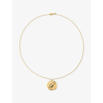 selfridges Monica Vinader Scorpio Zodiac 18ct Yellow Gold Vermeil Pendant Necklace- Buy online at McGrocer