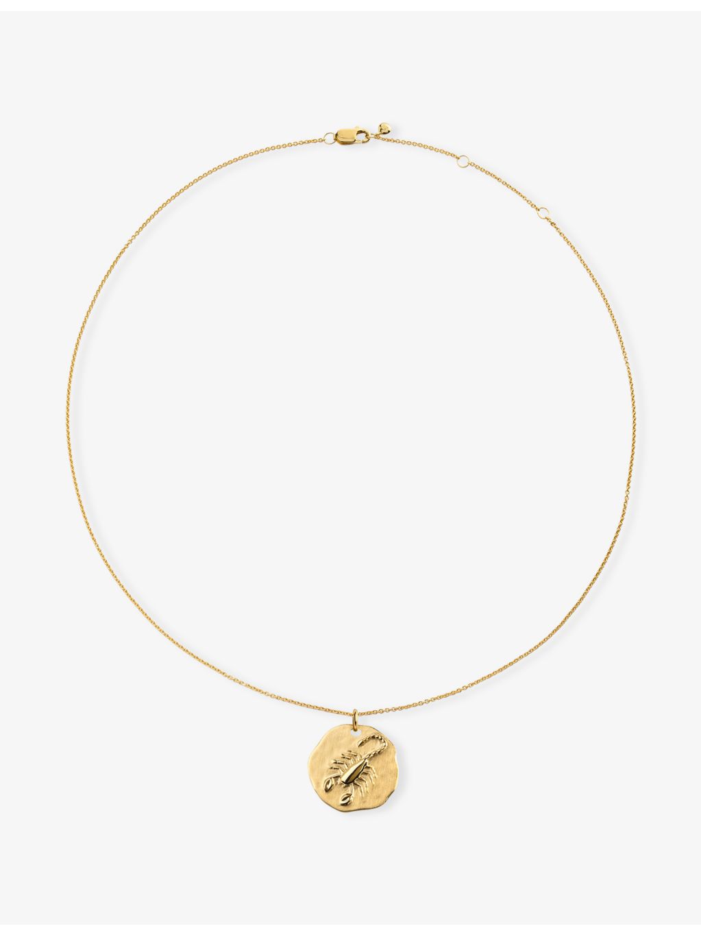 Monica Vinader pendant necklace Scorpio zodiac 18ct gold vermeil 41-46cm - British product