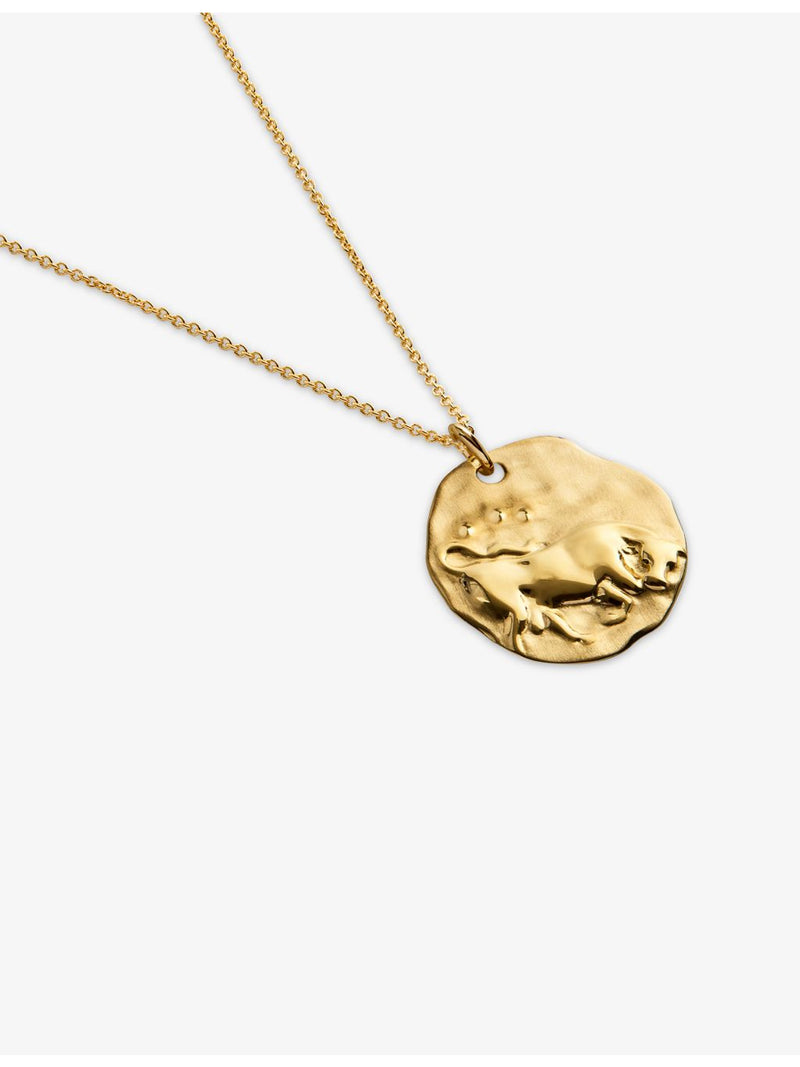 Monica Vinader Taurus zodiac pendant necklace (British brand)