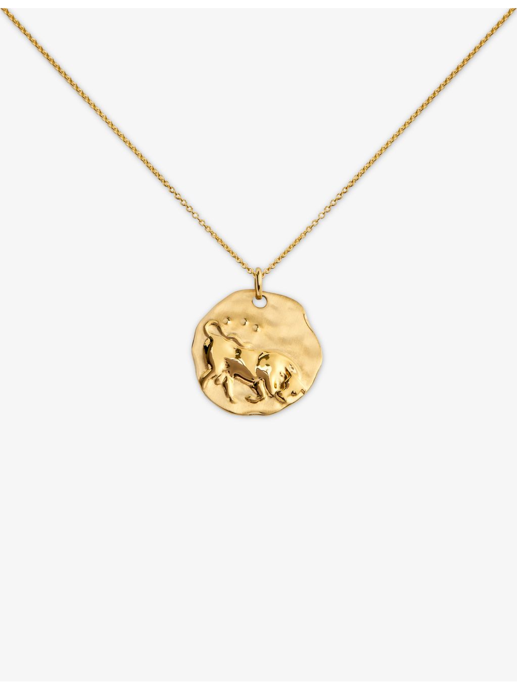 Monica Vinader Taurus zodiac pendant necklace (British brand)