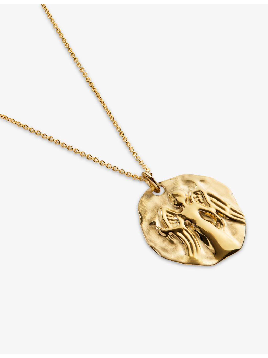 Monica Vinader Virgo zodiac gold vermeil pendant necklace, UK version