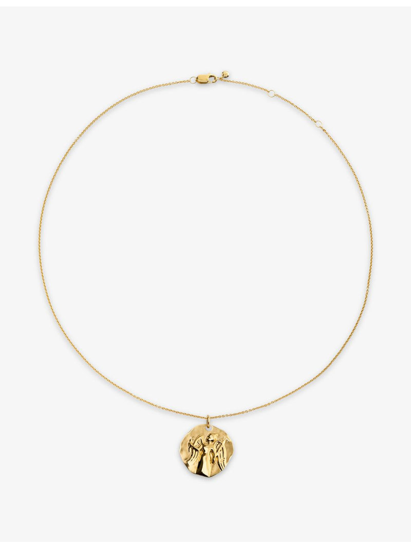 Monica Vinader Virgo zodiac gold vermeil pendant necklace, UK version