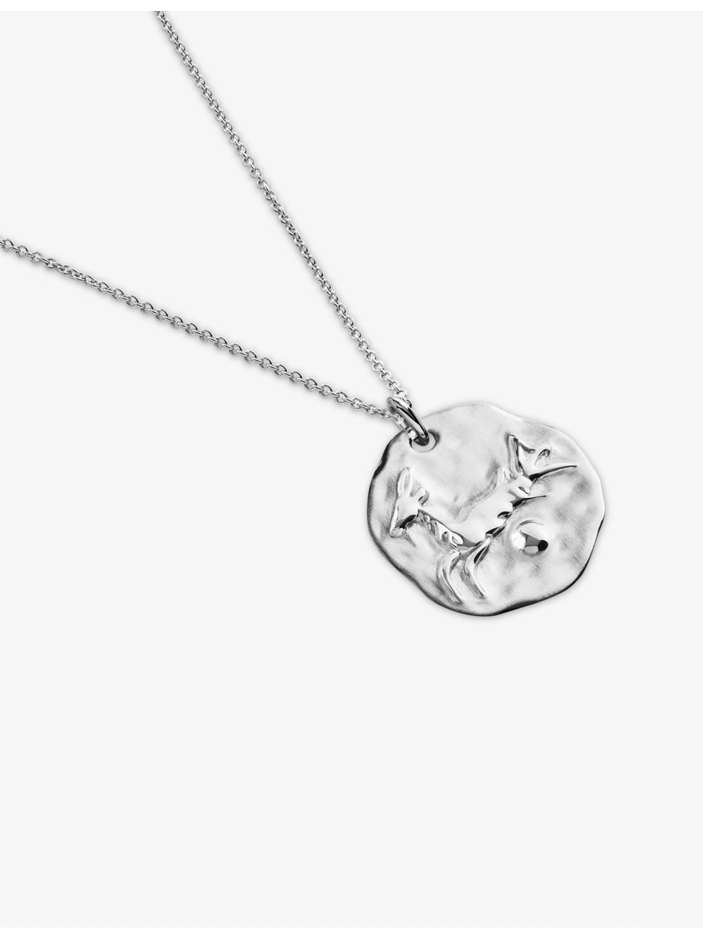 Monica Vinader Capricorn zodiac pendant necklace in sterling silver - British product