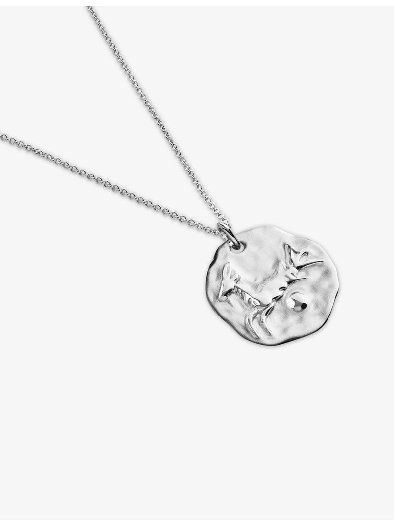Monica Vinader Capricorn zodiac pendant necklace in sterling silver - British product