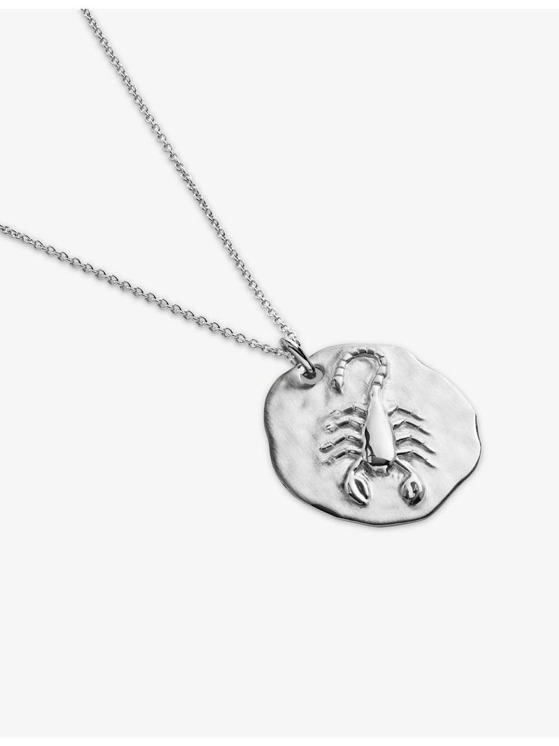Monica Vinader Scorpio zodiac pendant necklace 41-46cm, imported from the UK