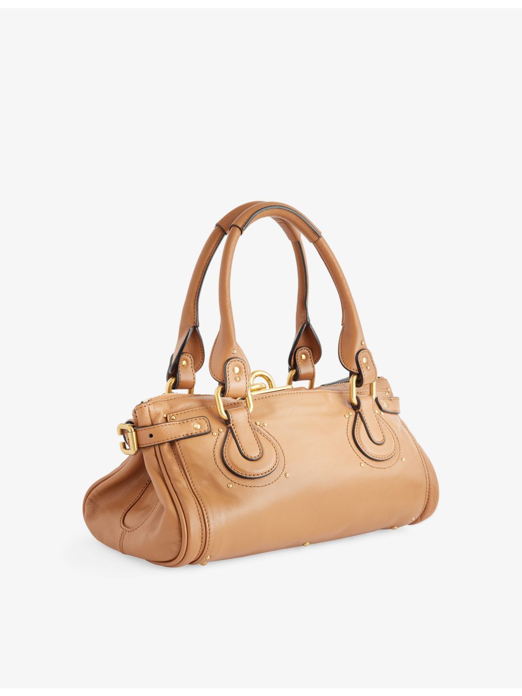 Chloé Paddington leather shoulder bag 35cm with gold hardware, UK version