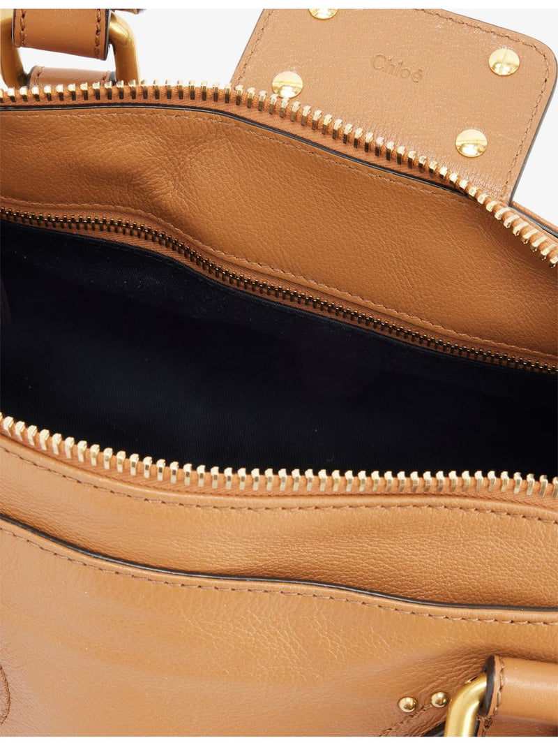 Chloé Paddington leather shoulder bag 35cm with gold hardware, UK version