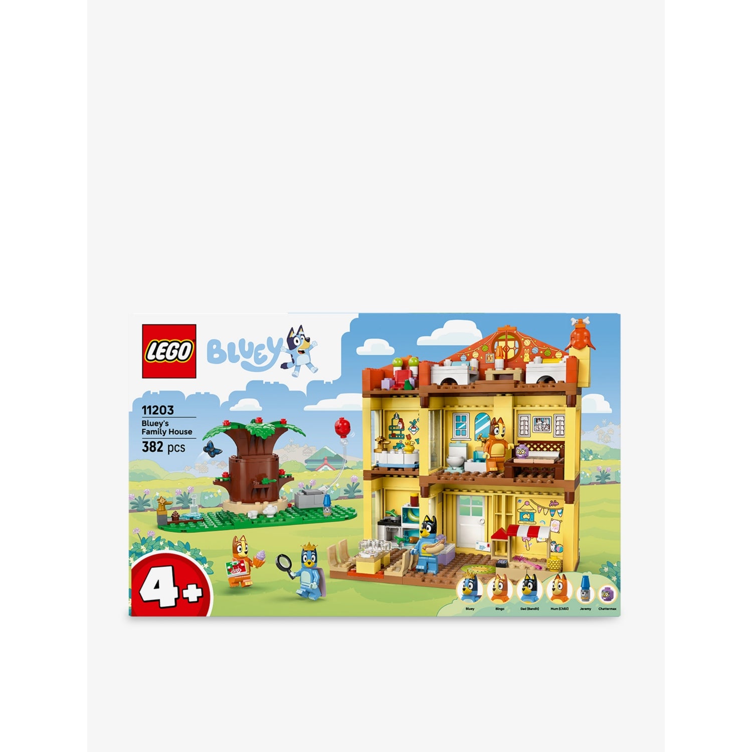 LEGO Bluey Family House playset 11203, 382 pieces, imported from the UK