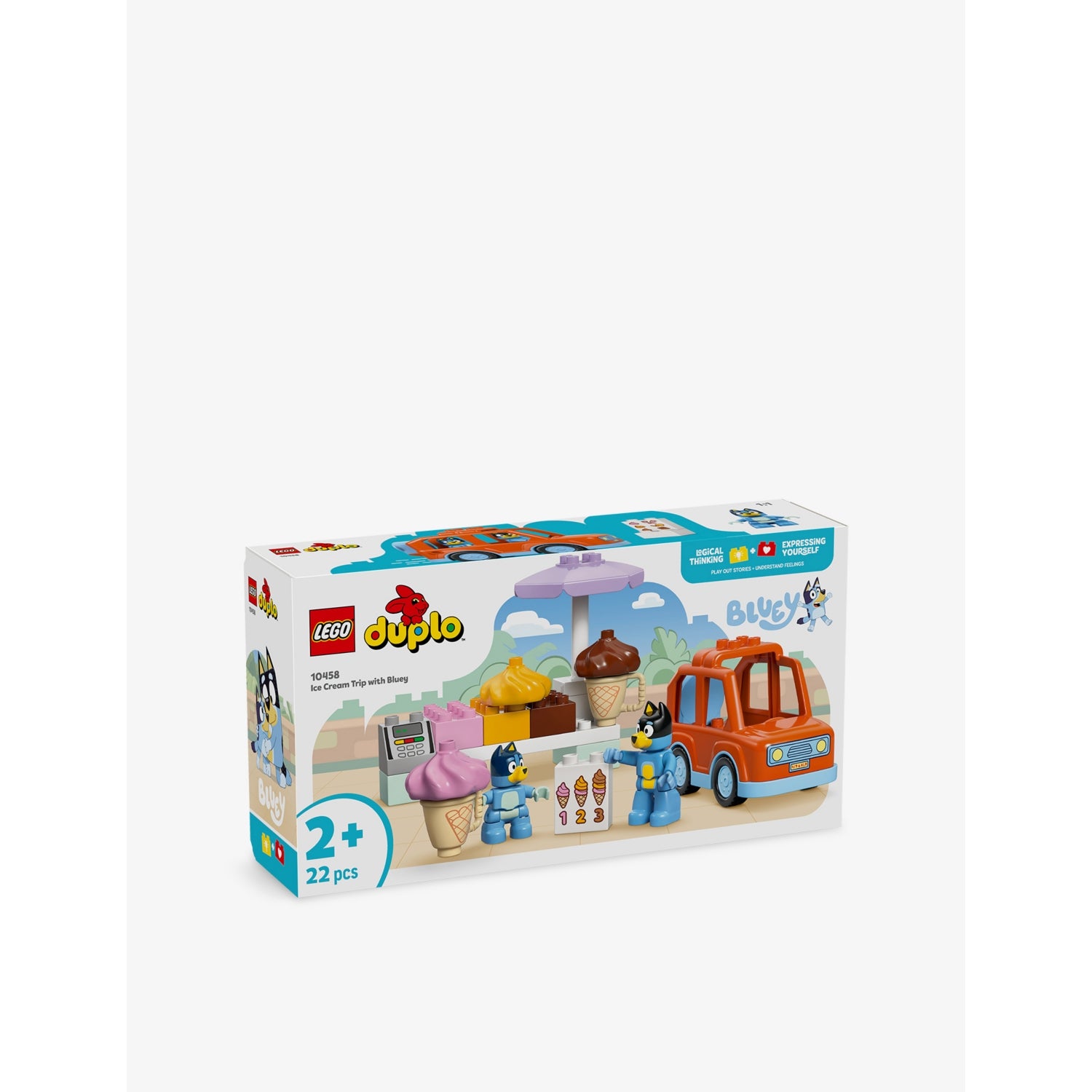 LEGO DUPLO Bluey Ice Cream Trip playset 22 pieces (British brand)