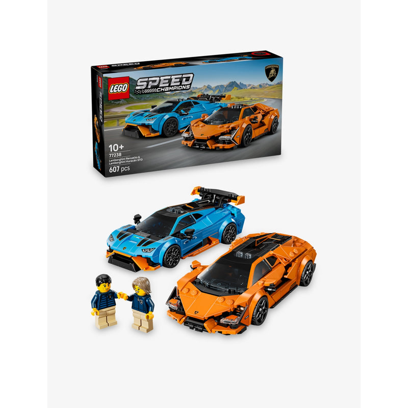 LEGO Lamborghini Revuelto and Huracán STO model kit 607 pieces (British brand)
