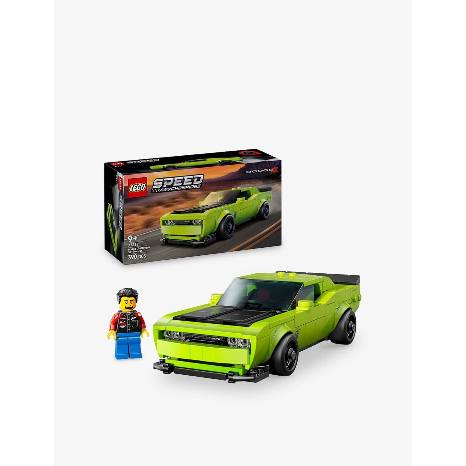 LEGO Speed Champions Dodge Challenger SRT Hellcat 390-piece set, UK version