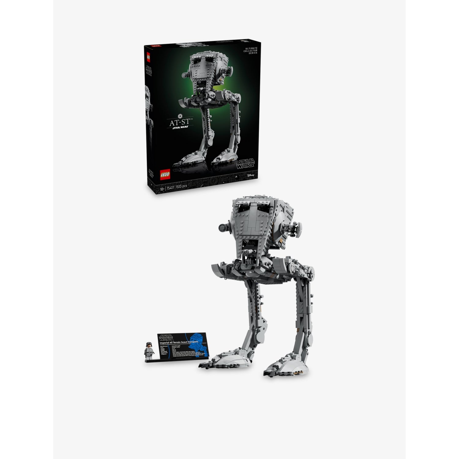 LEGO Star Wars AT-ST Walker building set 1513 pieces, UK version