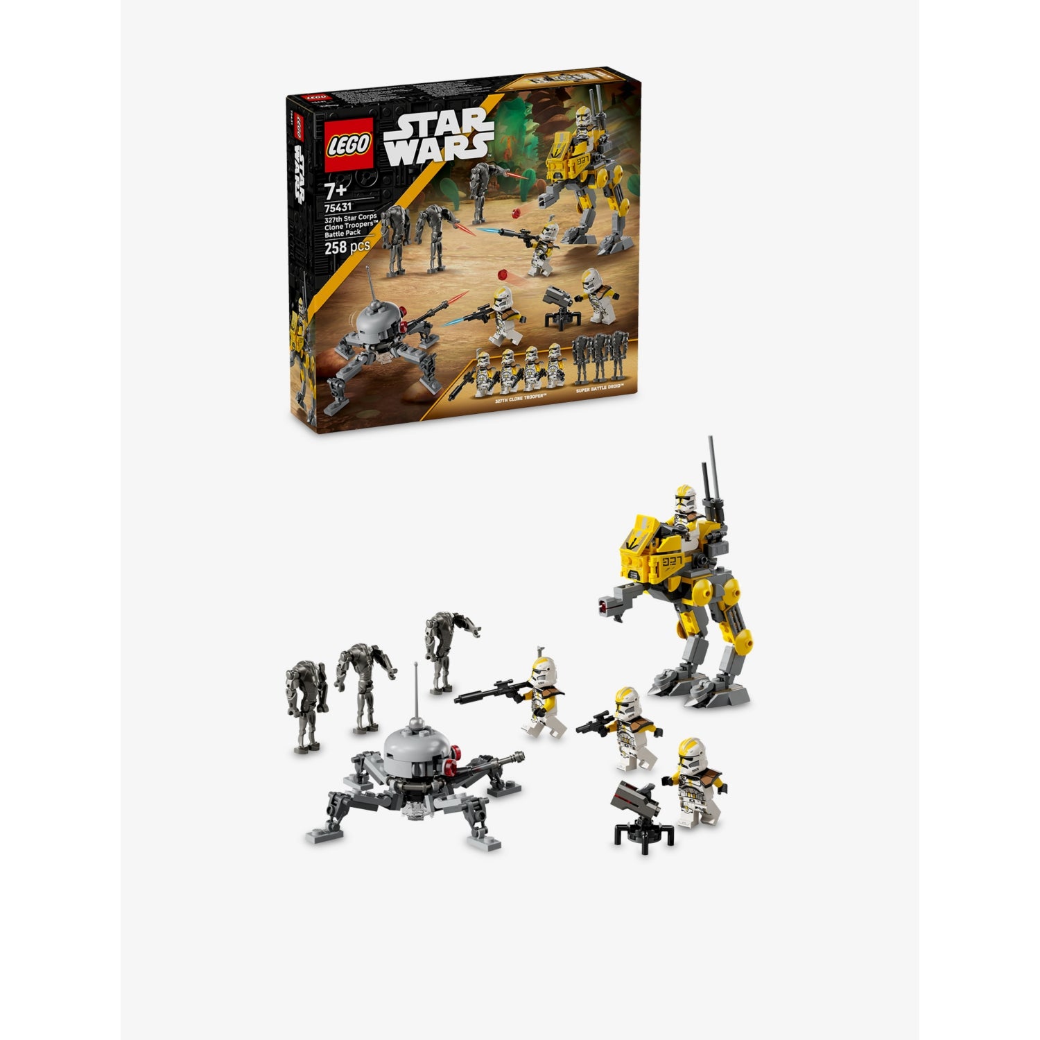 LEGO Star Wars 327th Star Corps battle pack 258 pieces (British brand)