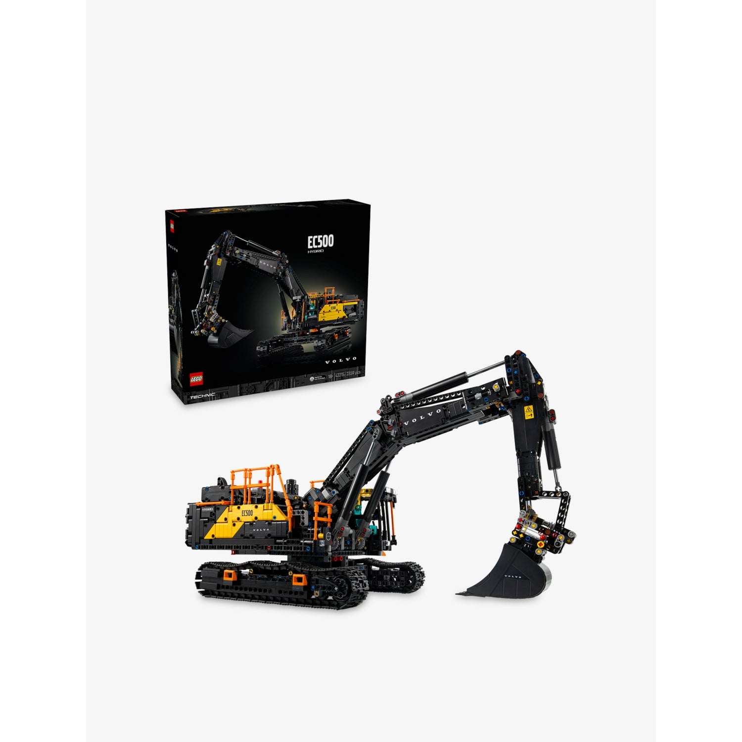LEGO Technic Volvo EC500 Hybrid Excavator set, 2359 pieces (British brand)