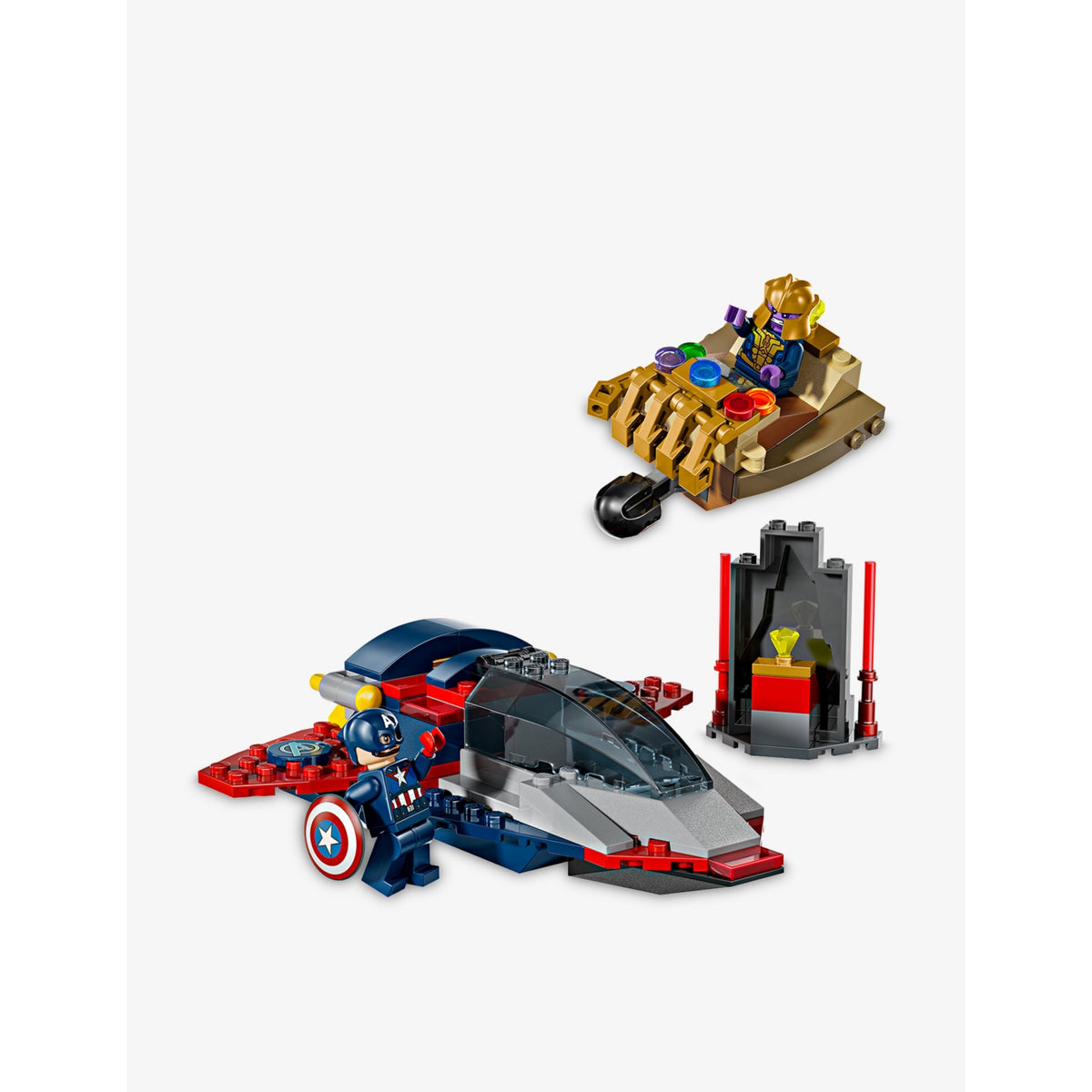 LEGO Captain America vs Thanos playset 107 pieces, imported from the UK