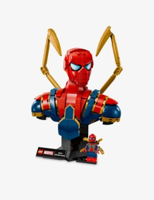 LEGO Marvel Iron Spider-Man Bust adult building set 76326, UK version