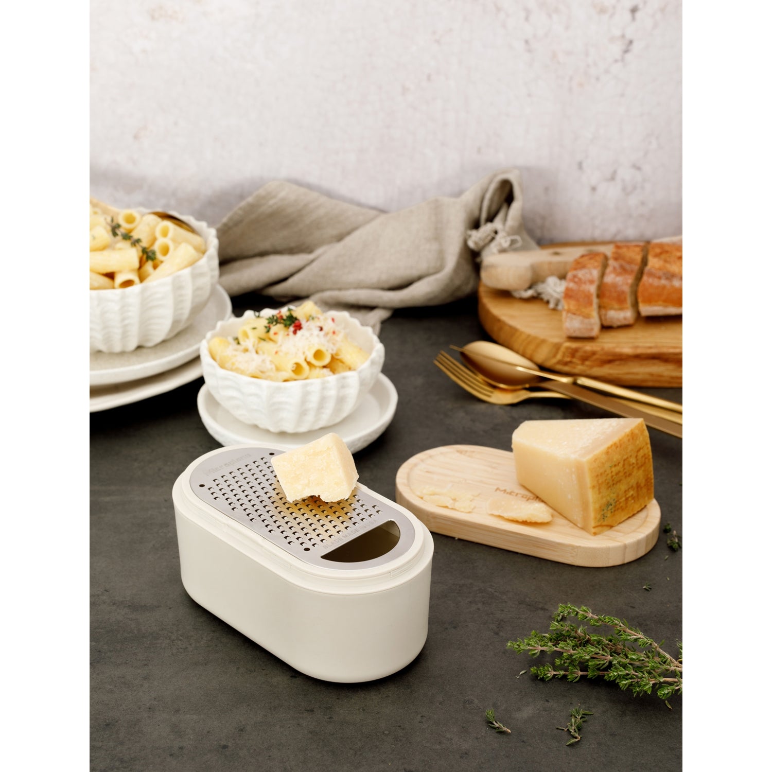 Microplane Grate and Store wooden cheese grater, UK version