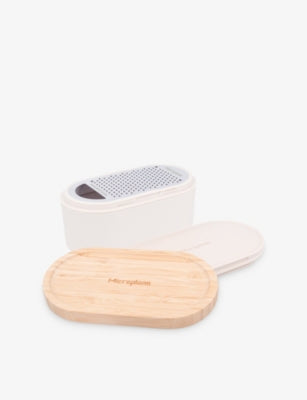 Microplane Grate and Store wooden cheese grater, UK version