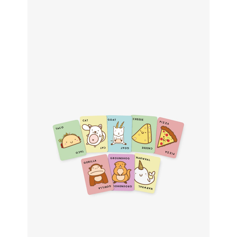 Blue Orange Taco Cat Goat Cheese Pizza card game - British product