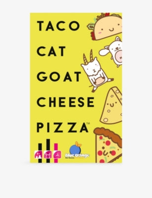 Blue Orange Taco Cat Goat Cheese Pizza card game - British product