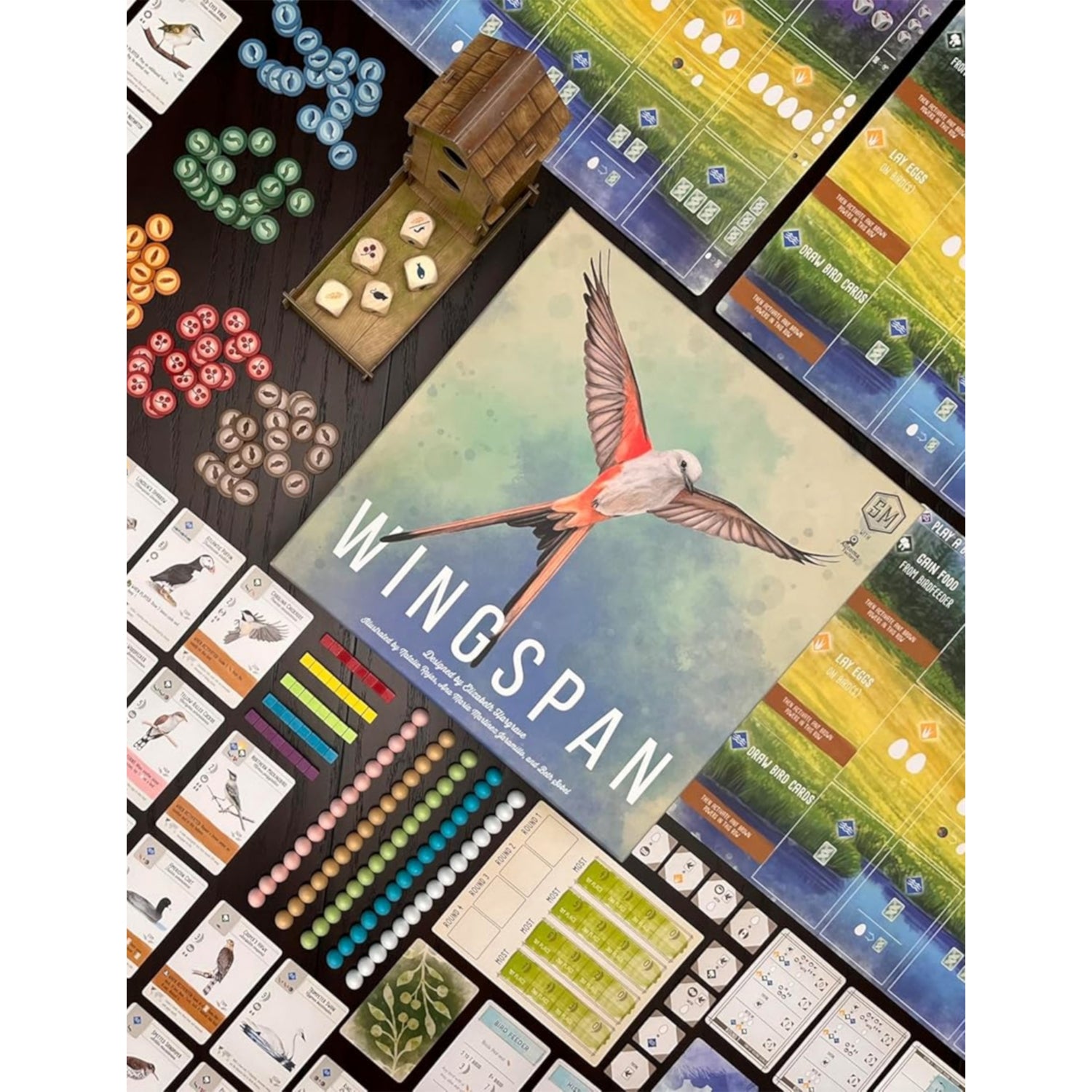 Wingspan board game 2nd Edition 29.6cm, UK version