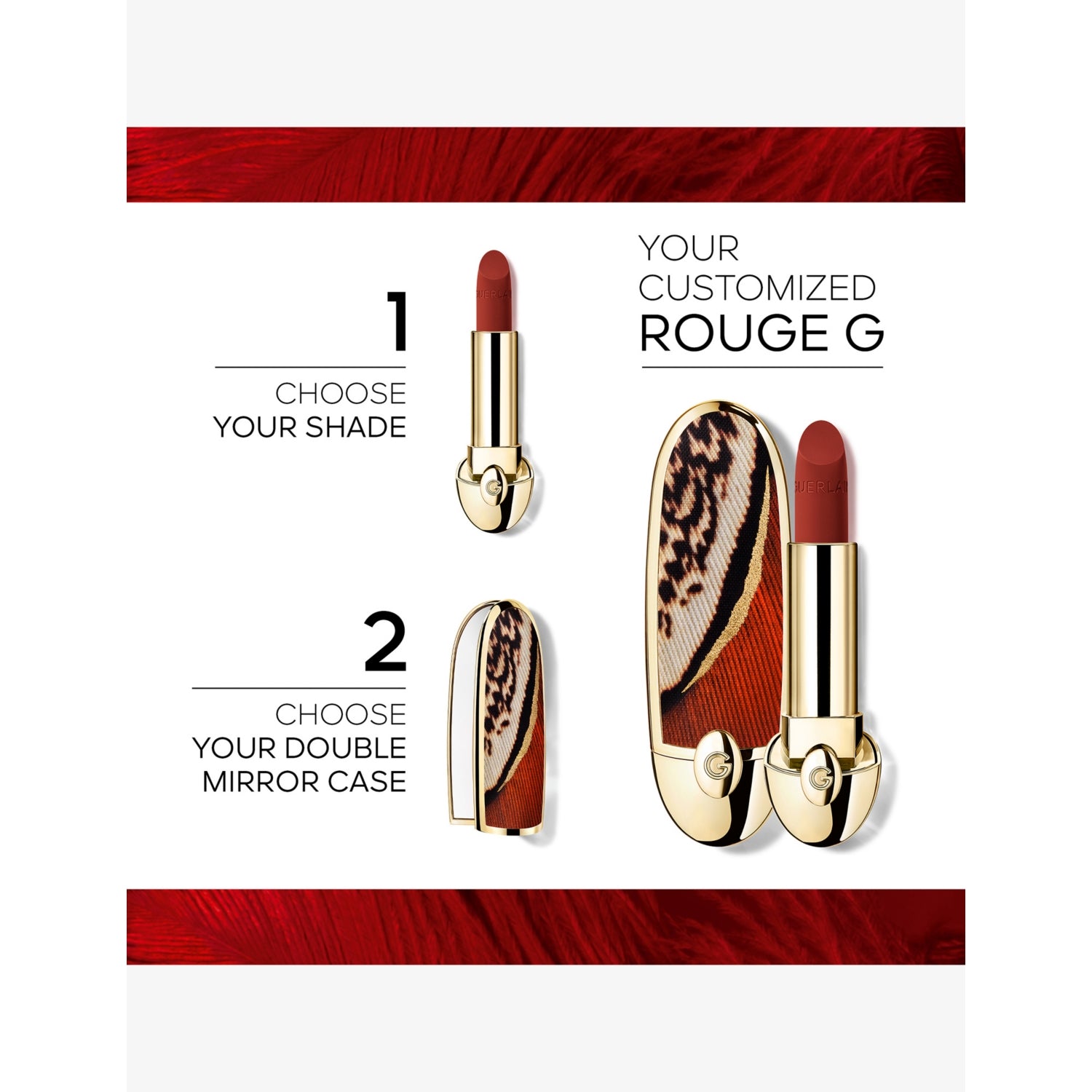 Guerlain Rouge G lipstick refill 3.5g, UK version