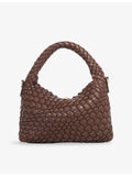 Dune mini woven faux-leather top-handle bag - British product