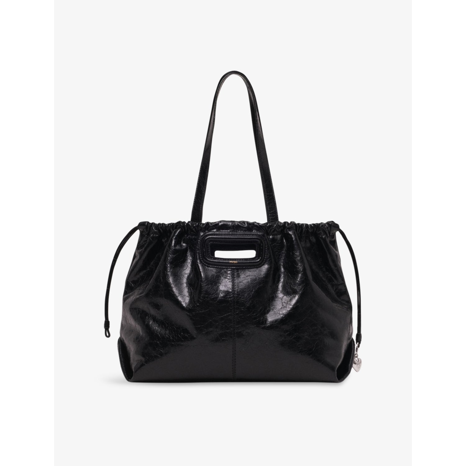 Maje Miss M Crackled-Leather Tote