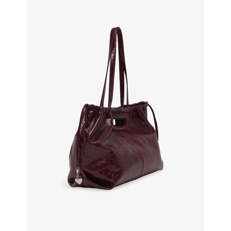 Maje Miss M crackled leather tote bag - British product