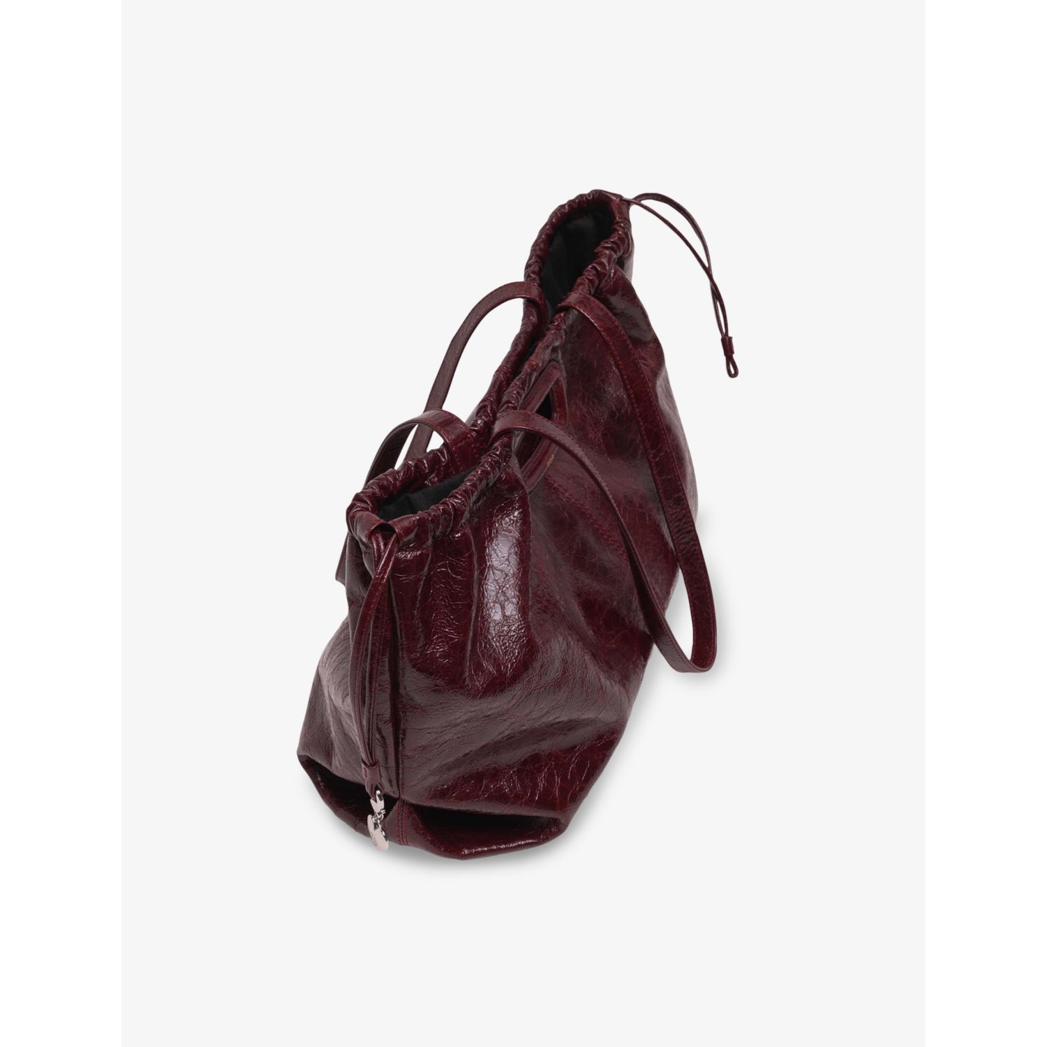 Maje Miss M crackled leather tote bag - British product