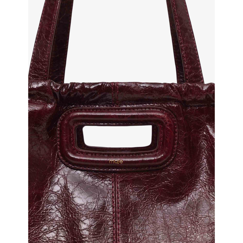 Maje Miss M crackled leather tote bag - British product