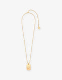Maje Zodiac Plaque Metal Necklace