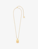 Maje Zodiac Plaque Metal Necklace