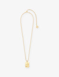 Maje Zodiac Plaque Metal Necklace