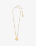 Maje Zodiac Plaque Metal Necklace
