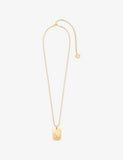 Maje Zodiac Plaque Metal Necklace